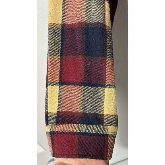 Molokai Surf Co. Shirt Mens Size 2XL Red Plaid Hooded Flannel Beach Hawaii - Picture 7 of 8